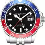 Stuhrling Original GMT Herren Edelstahl Uhr - Schweizer Quarz, wasserdicht 10 AT