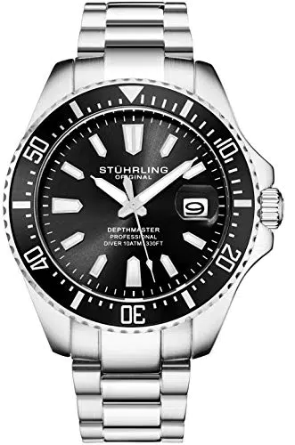 Stuhrling Original Depthmaster Herren Taucheruhr – Wasserdicht bis 330 Ft.