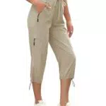 StylSense Damen Caprihose Sommer 3/4 Atmungsaktive Outdoor Jogginghose mit Taschen