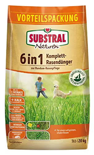 Substral Naturen 6in1 Rasendünger für eine gesunde Rasenfläche