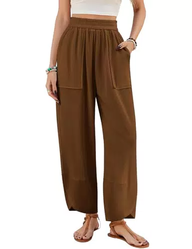 Svanco Sommerhose Damen - Leichte, lockere Freizeithose aus Baumwolle