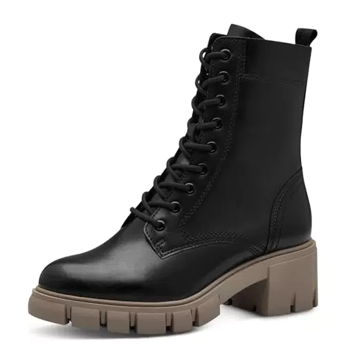 Tamaris Damen Stiefelette bequem - Modell: BLACK COMBINED