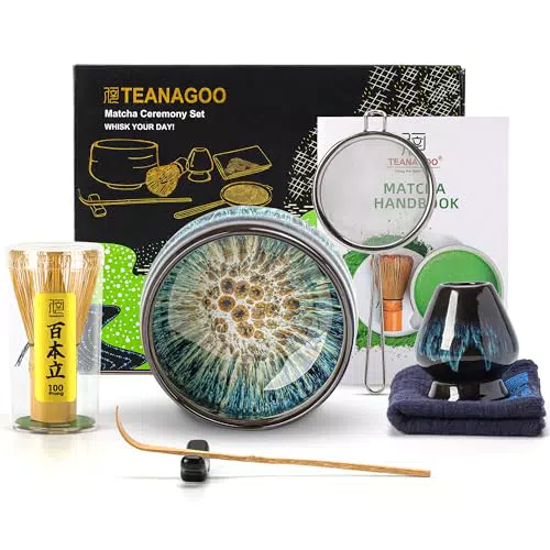 TEANAGOO Matcha Set| Matcha Besen|Matcha Tea Set, Matcha Schale| Matcha Whisk