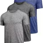 Teesmen Herren T-Shirt Sport Kurzarm Atmungsaktiv Polyester Fitness Activewear