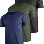 Teesmen Sport T-Shirt Herren Kurzarm Atmungsaktive Activewear für Fitness