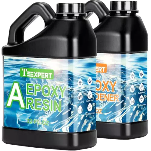 Teexpert Epoxidharz Set 1:1 - Selbstnivellierend, Blasenfrei für Schmuck und Deko