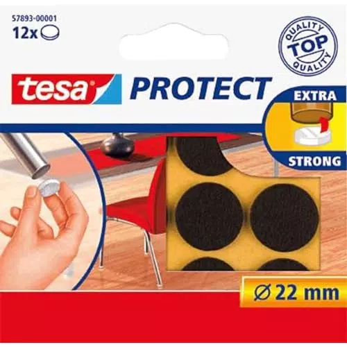 tesa® Protect Filzgleiter rund Ø22mm - Schutz für Bodenbeläge und Möbel