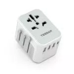 TESSAN Reiseadapter Weltweit mit USB und AC Steckdose - Internationaler Steckdosenadapter