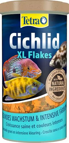 Tetra Cichlid XL Flakes - Fischfutter für große Cichliden und Zierfische