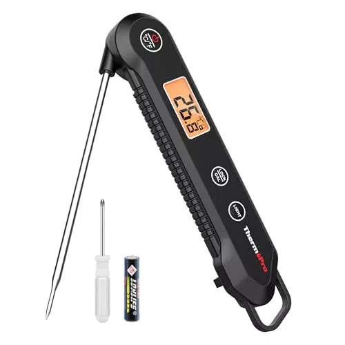 ThermoPro TP03H Wasserdichtes Fleischthermometer mit 0,5°C Präzision für Grill und BBQ
