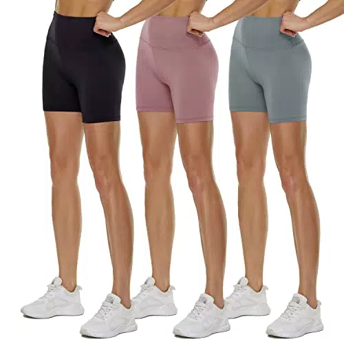 TNNZEET Radlerhose Damen High Waist Sport Shorts Blickdicht für Yoga