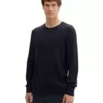 TOM TAILOR Herren Basic Pullover mit Rundhalsausschnitt, Modell 1043235