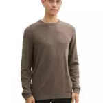 TOM TAILOR Herren Basic Strickpullover mit Kaschmir