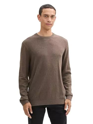 TOM TAILOR Herren Basic Strickpullover mit Kaschmir