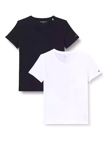 Tommy Hilfiger Damen T-Shirts Kurzarm mit Rundhalsausschnitt