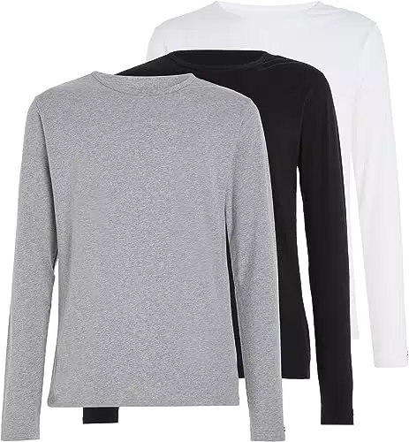 Tommy Hilfiger Herren Langarmshirt Basic - Schwarz.