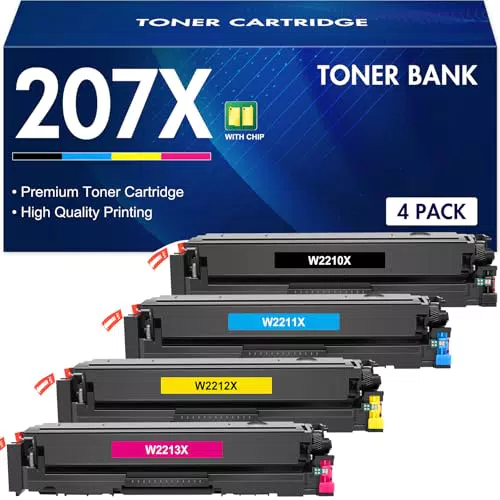 HP Toner Bank 207X 207A Tonerkartusche für Laserjet Pro MFP M283fdw M255dw