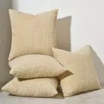 Topfinel Kissenbezug Cord Körnig Dekokissen für Sofa und Wohnzimmer