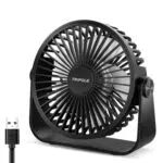 TriPole Tischventilator mit 3 Geschwindigkeiten und 360° Rotation