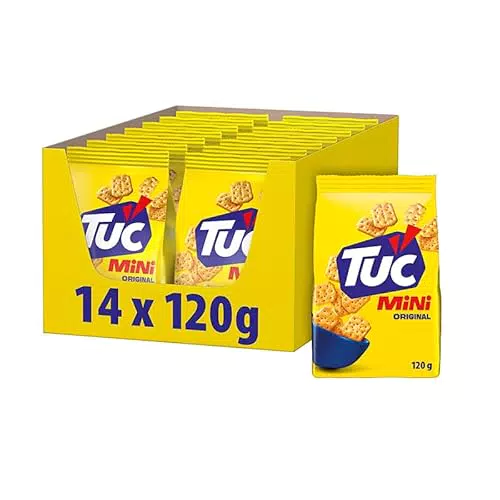 Tuc Mini Classic Snack-Cracker mit authentischem Geschmack und kalorienarm