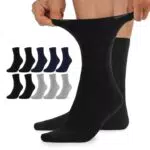 TUUHAW Diabetikersocken für Herren und Damen, gesundheitliche Baumwollsocken
