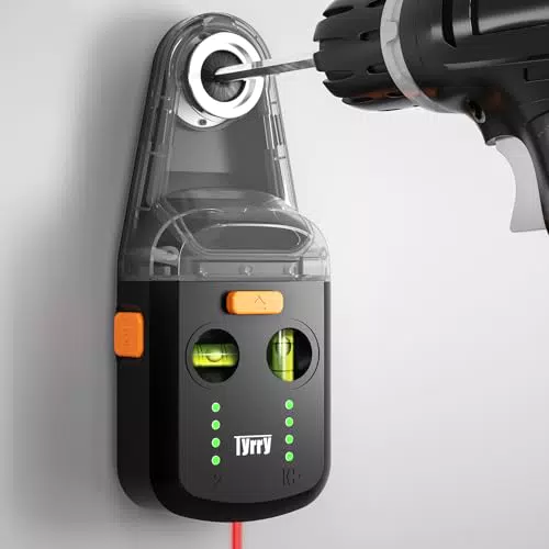 Tyrry Laser Wasserwaage 4-in-1 mit Kreuzwasserwaage und Vakuum-Saugnapf