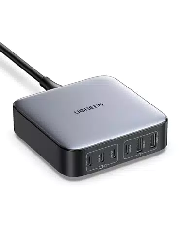 UGREEN Nexode 200W USB C PD Netzteil – 6-Port GaN Ladegerät für MacBook, iPhone, Galaxy