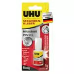 UHU Sekundenkleber mit Pinselapplikator – Ideal für kleine Ecken und Spalten