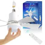 Umikk Deckenventilator mit LED Licht und Fernbedienung für Schlafzimmer und Wohnzimmer