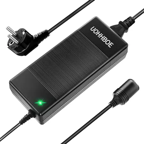 UOHHBOE Spannungswandler 230V auf 12V für Kühlbox, Autostaubsauger, Kompressor