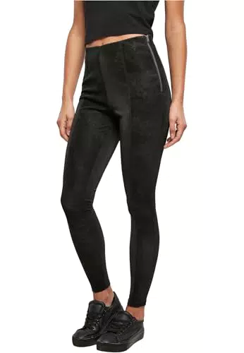 Urban Classics Damen Washed Kunstlederhose