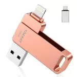 Vackiit USB Stick 256GB für iPhone und iPad – Lightning & USB 3.0 Speichererweiterung