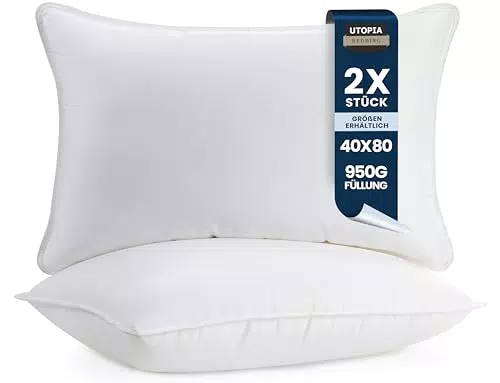 Utopia Bedding Kopfkissen - Atmungsaktives und weiches Schlafkissen