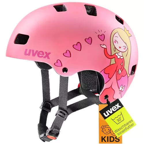 uvex kid 3 cc - robuster Fahrradhelm für Kinder- individuelle Größenanpassung - optimierte Belüftung - blue-white matt - 51-55 cm
