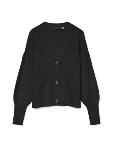 VERO MODA Damen VMLEA LS V-Neck Cardigan Pullover NOOS