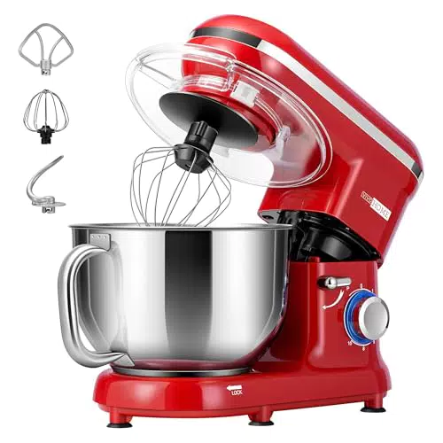 VIVOHOME Küchenmaschine 660 W mit 10 Geschwindigkeiten und kippbarem Kopf