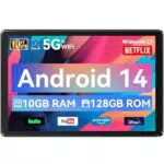 Whitedeer Tablet 10 Zoll, Android, 10GB RAM, 128GB ROM, Octa-Core, HD IPS Touchscreen
