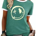 WIEIYM Damen Rundhals Kurzarm T-Shirt Sommer Lässiges Tee Shirt