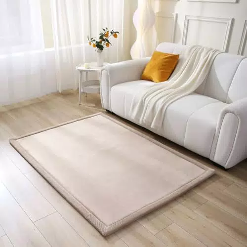 Wolkenweiche Spielmatte Baby – Rutschfeste Krabbelmatte mit Memory-Schaum