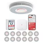 X-Sense Smarter Rauchmelder WLAN mit Sprachausgabe und 17 Standorten, Modell XS0B-MR61