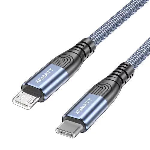 XGMATT USB C zu Micro USB Kabel - Ladekabel für Samsung, Huawei, Nokia, Kindle