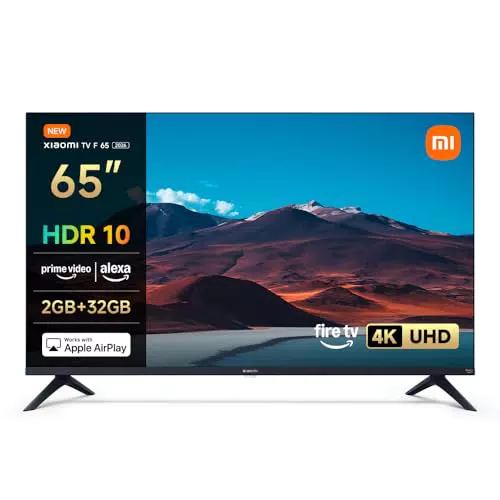 Xiaomi Smart TV 65 Zoll 4K UHD, Fire TV, HDR10, Sprachsteuerung mit Alexa