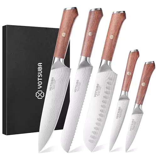 YOTSUBA Küchenmesser Set – Hochwertige Edelstahlmesser für präzises Schneiden