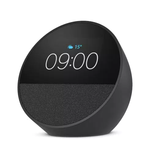 Amazon Echo Spot – Zertifiziert und generalüberholt, smarter Wecker mit Alexa