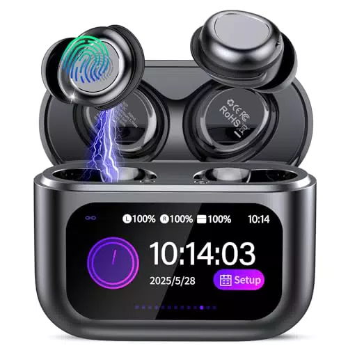 ZYHKON Bluetooth Kopfhörer mit HiFi Sound und Noise Cancelling für Seitenschläfer