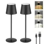 LED Akku Tischlampe mit Touch-Funktion, Kabellos und USB-C, IP44 wasserdicht