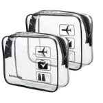 Lermende TSA-geprüfte transparente Kosmetiktasche für Reisen und Handgepäck