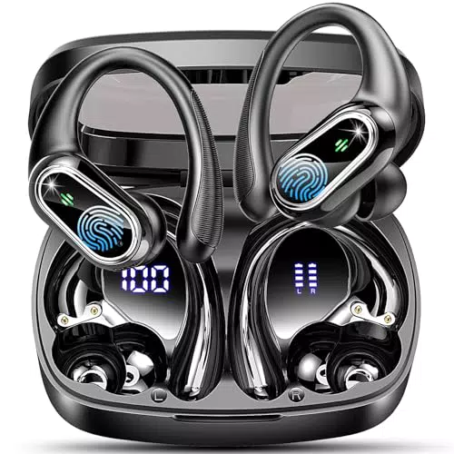 Bluetooth Kopfhörer 2025 - Kabellos, HiFi Stereo, IP7 Wasserdicht, Noise Cancelling