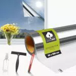 aboveBED Spiegelfolie für Fenster – Selbstklebender Sichtschutz für Innen & Außen