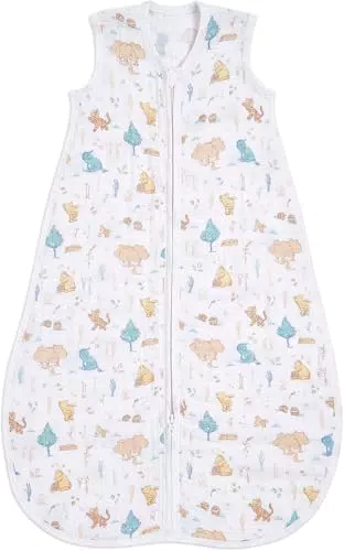 aden + anais Schlafsack 1,0 TOG – Tragbare Decke aus 100% Baumwolle für Neugeborene